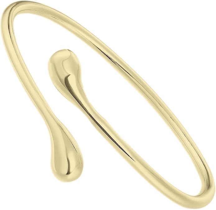 Silver Plated Bracelet Shining Bangle Bracelets (Gold)