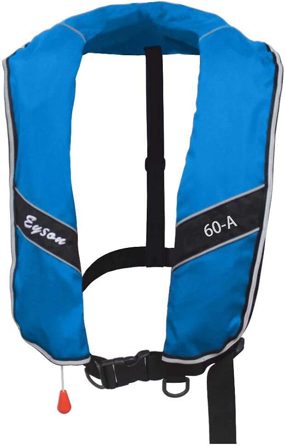 Top Safety Oversized Adult Life Jacket with Whistle - Auto Version Inflatable Lifejacket Life Vest PFD for Boating Fishing Sailing Kayaking Surfing Swimming - XL XXL L Extra Large Plus Size Adult