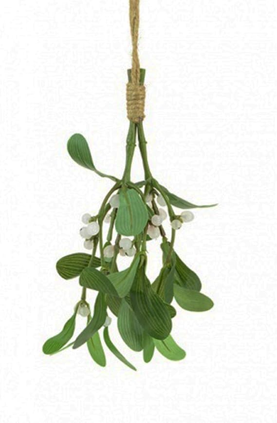 FloristryWarehouse artificial silk Mistletoe bunch 20cm (8 inch) Kissing plant