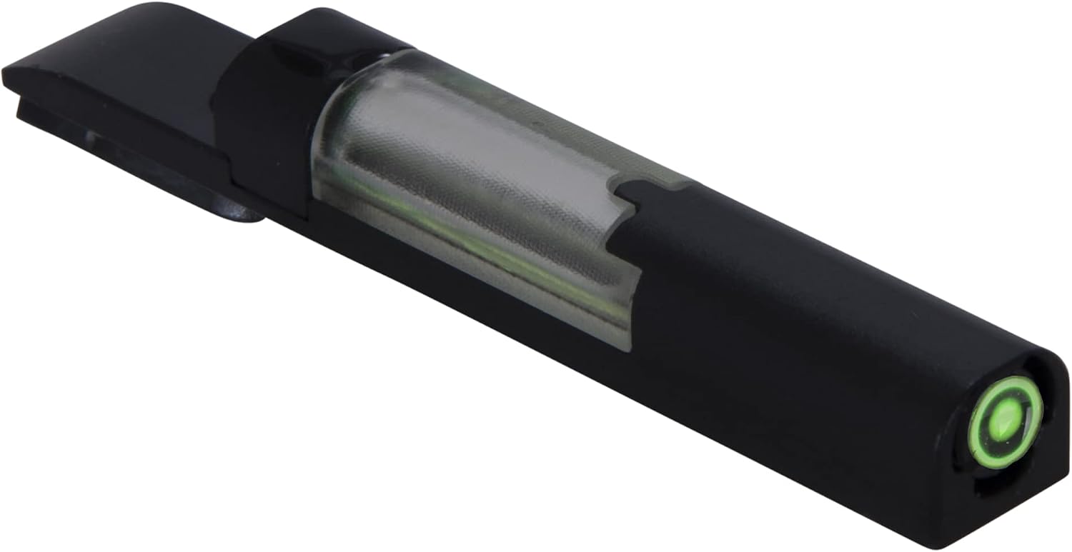 MEPROLIGHT MEPRO FT Bullseye Front Fiber and tritium Night Sight, Green Bullseye Glow on Sight, self Illuminated Small red dot with Rear Sight Filler. Always on, Always Ready