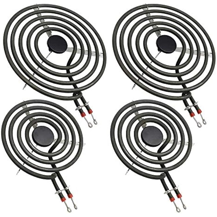 2026 UPGRADED MP22YA Electric Range Burner Element Unit Set - Replacement for Ken-more Whirlpool May-tag Hardwick Norge RangesStoves - Include 2 pcs MP15YA 6 and 2 pcs MP21YA 8 by Beaquicy