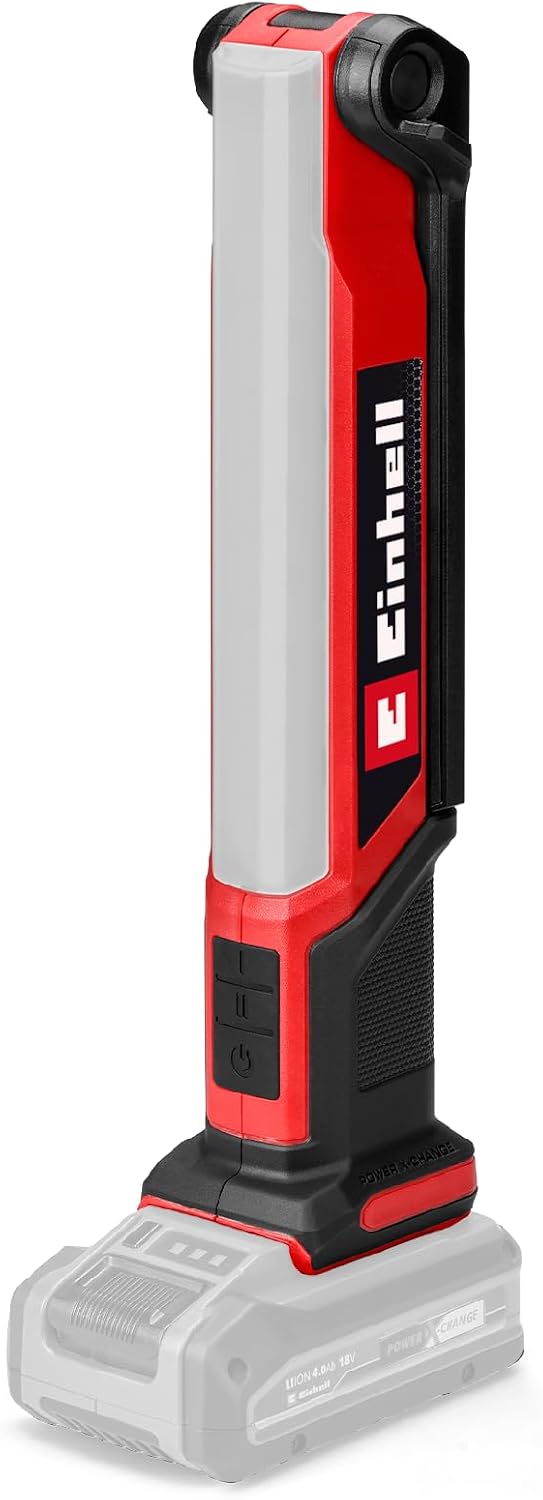 Einhell Akülü lamba TE-CL 181000 S Li-Solo Power X-Change 18 V, katlanabilir ışık başlığı, 3 aydınlatma ayarı, 15 LED, 1000 lümen, 5700 Kelvin, aküsüz