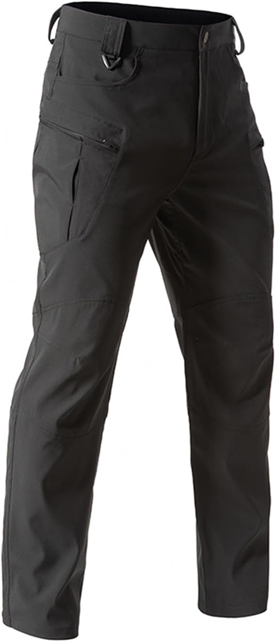 Men’s Tactical Pants Lightweight Casual Work Outdoor Hiking Pants Stretch Ripstop Lightweight Waterproof Multi Pockets Pants