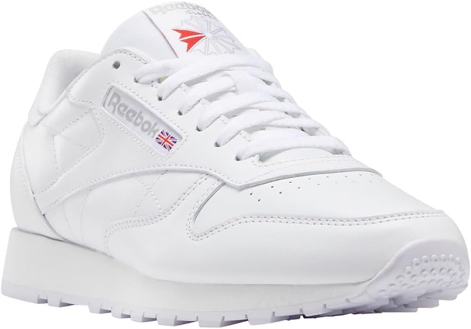 Reebok Classic Leather White/Pure Grey 1 Men's 8, Women's 9.5 Medium