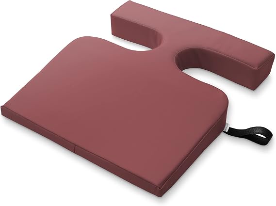 Saloniture Womens Comfort Cushion -Massage Table T-Wedge Breast Positioning Bolster Pillow, Burgundy