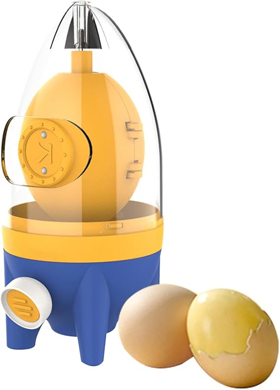 Egg Yolk Mixer with Pulling Rope, Egg Scrambl-er Shaker, Quick Golden Manual Egg Maker,Egg Homogenizer Manual Puller Egg Shaker for Kitchen Mixing Egg Whites and Yolks