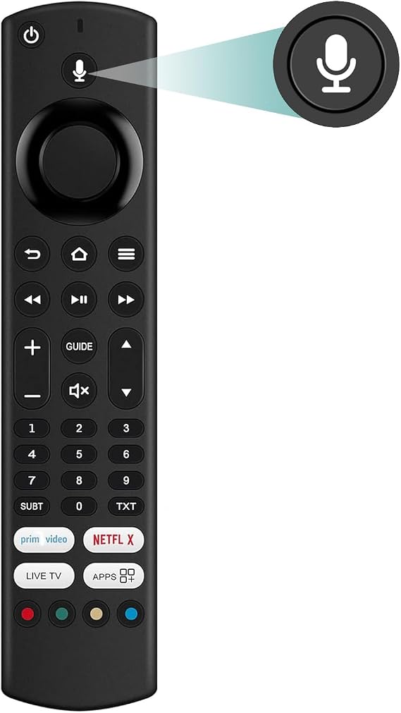 RM-C3253 Voice Remote Control Replacement for JVC Smart TV Fire TV LT-55CF890 LT-49CF890 LT-40CF890 LT-43CF890 LT-50CF890 LT-65CF890