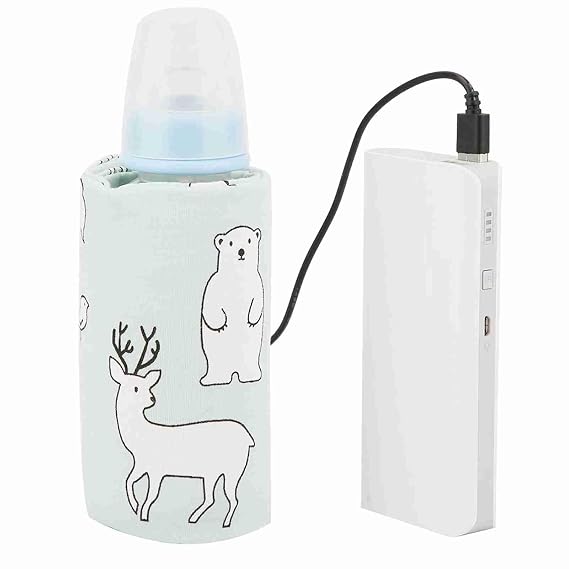 Baby Bottle Keep Warm Cover,Baby Bottle Bags Portable,USB Milk Heat Keeper,Warm Keeper Multifunction Coffee Tea Mug Beverage,Warming Bag for Indoor, Outdoor, Traveling, Driving (Type 1)