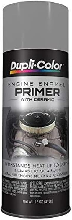 Dupli-Color Engine Enamel With Ceramic Gray Engine Primer 12 Oz. Aerosol - Lot of 6