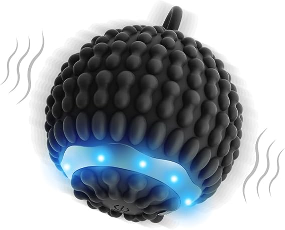 Rechargeable Vibration Therapy Ball for Hand Tremor & Parkinson's Support - Physical Therapy Massage Device to Reduce Stress, Arthritis Pain Relief, Elderly-Friendly Design for Home/Travel Use