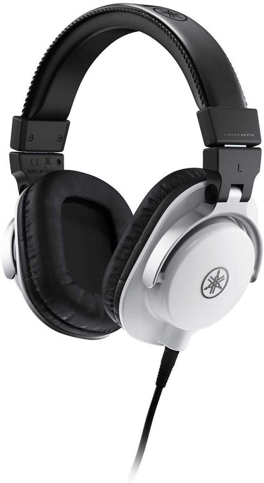 Yamaha HPH-MT5 Monitor Headphones, White, (HPH-MT5W)