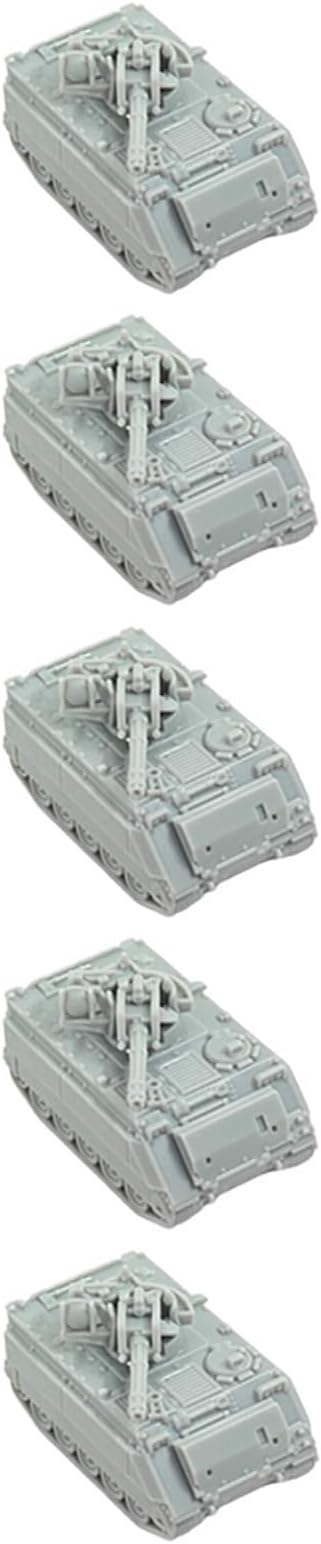 5PCS 1/144 DIY Model M163 Vulcan Self-Propelled Anti-Aircraft Gun (M163 VADS) 3D Resin Scale Model For Military Enthusiasts And Display Collections