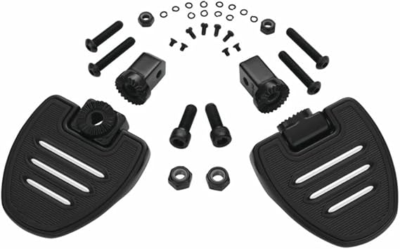 Big Bike Parts Show Chrome Accessories (21-327BK) Commander Mini Diver Boards for 2018- Honda Goldwing GL1800