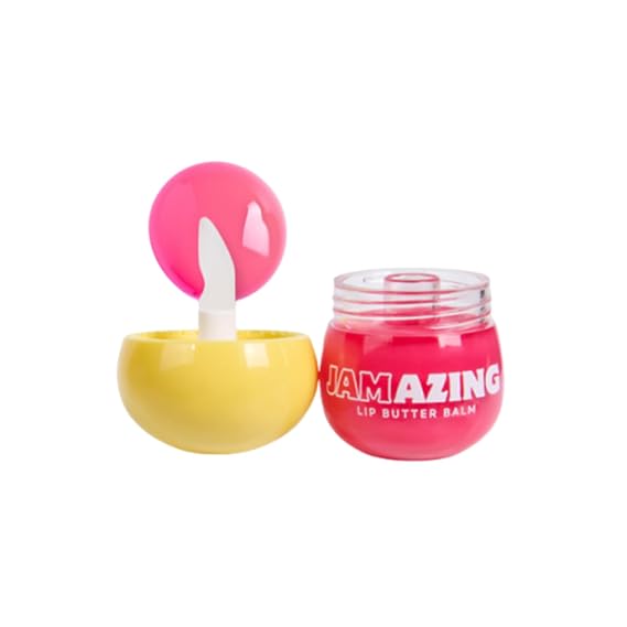 Jamazing Lip Butter Balm Guava Jam by Oz Lab High Shine Tinted Lip Balm Moisturizing Non Sticky Vegan Cruelty Free Hydrating Lip Gloss for Dry Lips Travel Friendly, 0.19 OZ/ 5.5G,Pack of 1