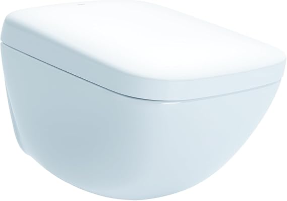 TOTO NEOREST WX2TM Dual Flush 1.2 or 0.8 GPF Wall-Hung Toilet with Integrated Bidet Seat and ACTILIGHT, Cotton White - CWT9548CEMFX#01
