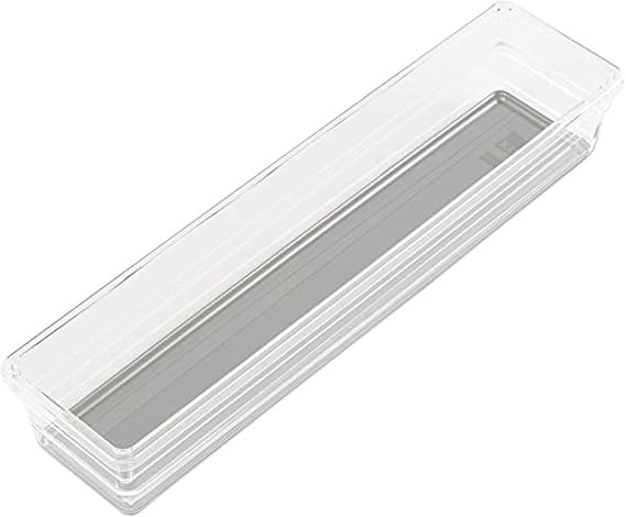 Kis "Sistemo Sorting Box, Transparent/Grey, 7.5 x 30 cm