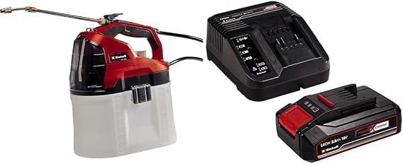 Einhell GE-WS 18/75 Li - Solo, Cordless Disinfestation Pump and Einhell 18V 2.5 Ah PXC Starter Kit (Startup Set)