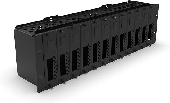 19 inch Rack Mount 3U Pro Enclosed for 12x Raspberry Pi - Front Removable