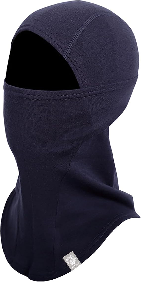 100% Merino Wool Balaclava, Winter Warm Cold Ski Mask for Men Women