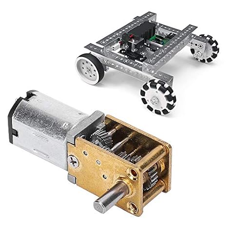 Micro Gear Motor, 6V 35RPM High Torque DC Reducer for Smart Locks Camera Gimbals Brass Zinc Alloy Copper Compact Dust Proof 1 Pack