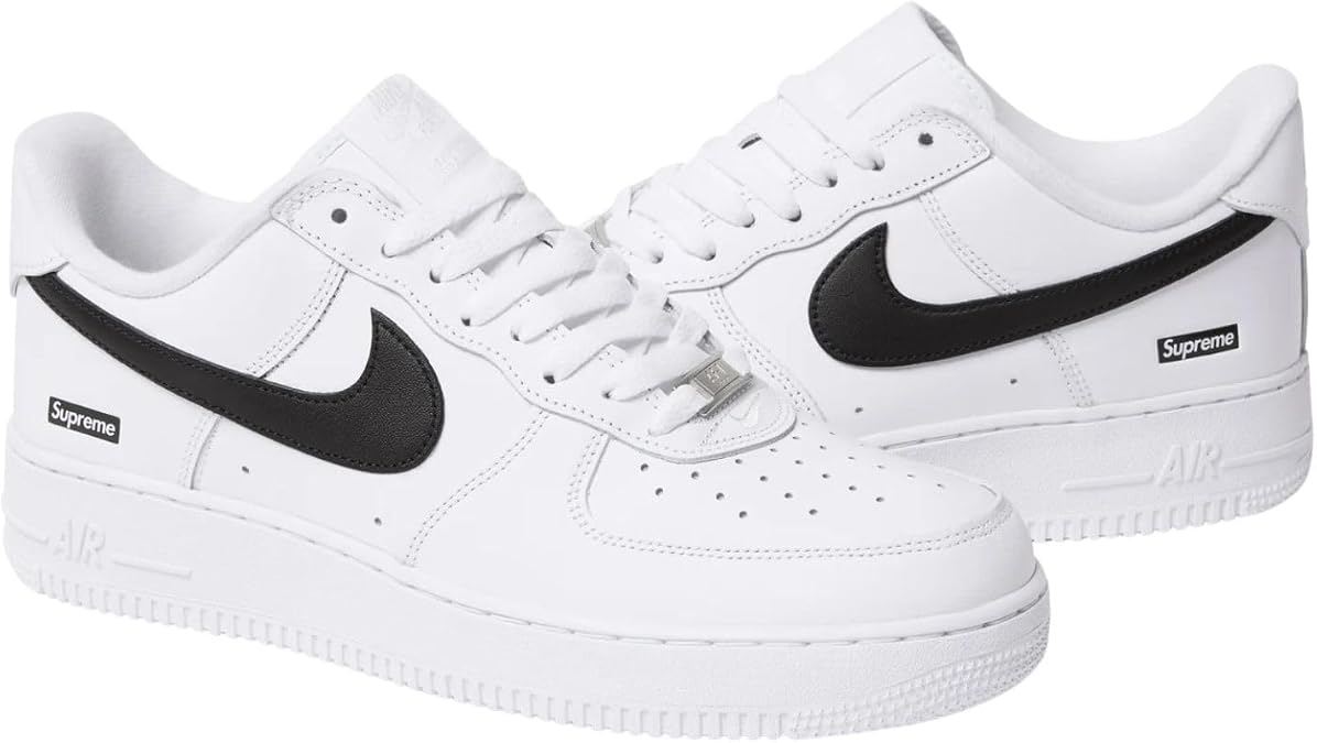 NIKE Supreme x Air Force 1 Low SP White/Black CU9225-102