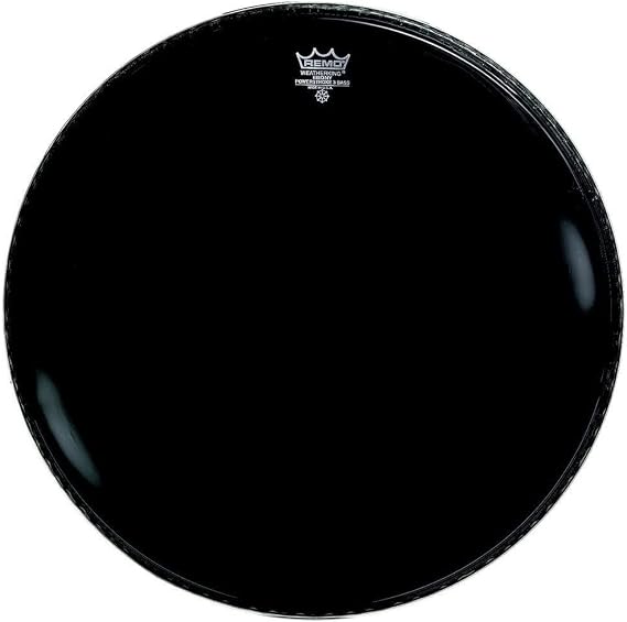 Remo Bass, POWERSTROKE 3, EBONY, 18" Diameter, 5" Black DynamO