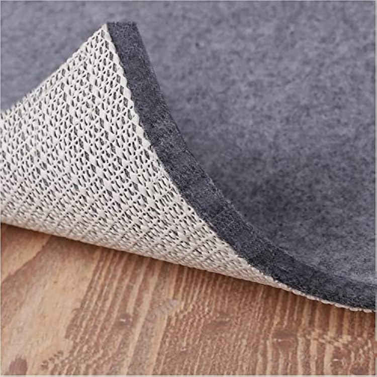 Non Slip Rug Pad Grippers - 2x3, 14 Thick, Felt  Rubber Double Layers Area Carpet Mat Tap, Provides Protection and Cushioning for Hardwood or Tile Floors