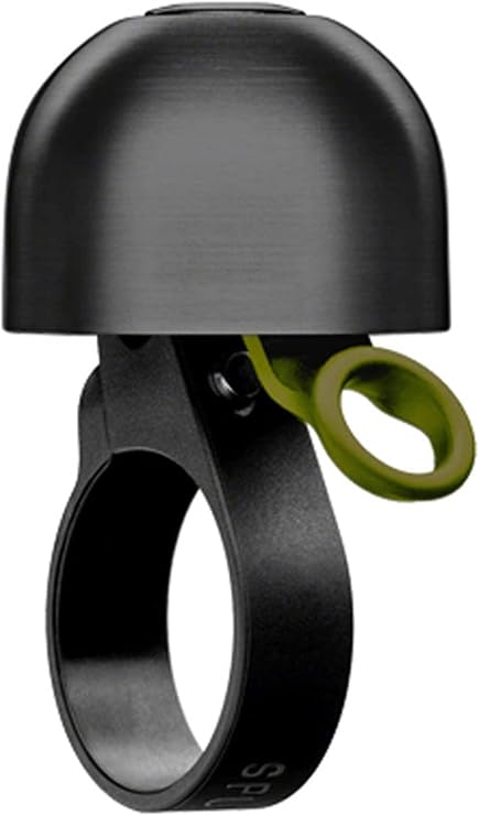 Spurcycle Compact Bell, 22.2mm, Black/Green