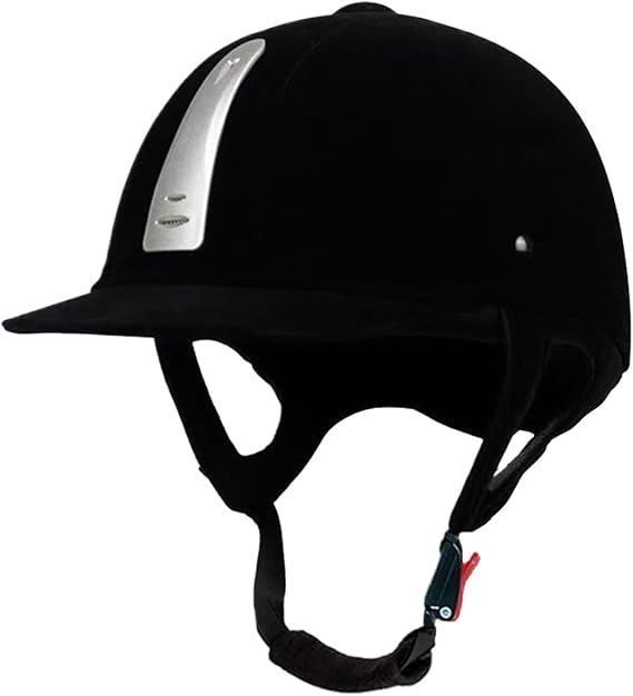 Equestrian Helmet Velvet | Comfortable Adjustable Horse Riding Hat Sport Helmets | For Competition Field Cycling Women Men Teens Family Friends