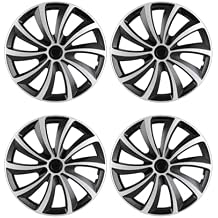 ABX Hubcaps,16 inch hubcaps Set of 4, Wheel Rim Cover ABS Material, Snap On Car Truck SUV Replacement, for Toyota Camry Nissan Mazda etc