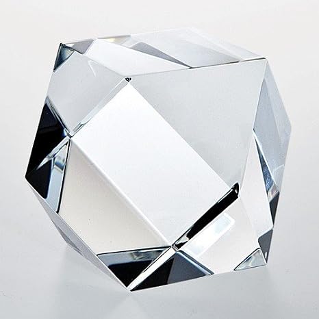Hexagon Optical Crystal Paperweight