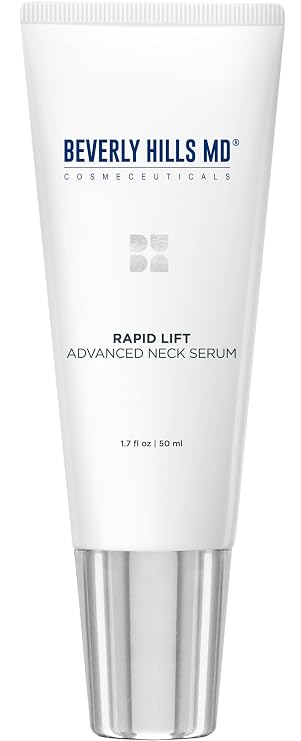 Beverly Hills MD Rapid-Lift Advanced Neck Serum- Reduce Wrinkles & Tone Skin- Anti-Aging Formula for Lifting and Smoothing Sagging Skin on Neck, Chin, Chest w/Polyphenols (Old Formula)
