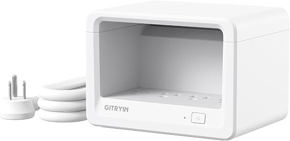 Gitryin 8-in-1 Power Strip, 3.28FT Heavy Duty Extension Cord | Modular Charging Station with 8 AC Outlets, Extension Cord 45 Flat Plug for Home Office, Desktop Accessories, White