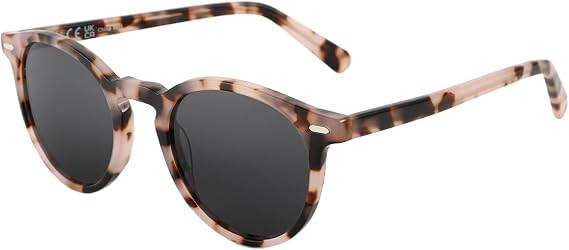 ZENOTTIC Polarised Sunglasses Women Men Small Round Sunglasses Trendy Retro Sunglasses UV Protection