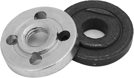 Grinder Flange Replacement Parts Flange Metal Lock Nut Angle Grinder Nut Fitting Part Inner Outer Flange Set 1 Pair Electrical Angle Grinder Replacement for 9523 (#3)