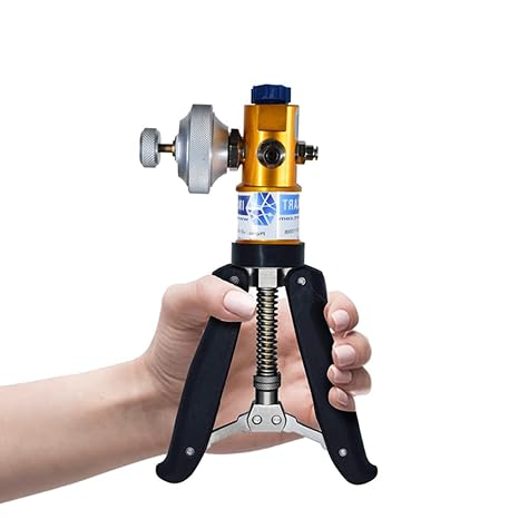 Hand Operated Pneumatic Pressure and Vacuum Pump Calibrator (Only Hand Pump) Range : -13 to 435 PSI for Calibration Labs, Field Calibration and Pressure Transmitter Calibration Model: AI-DP1-2200