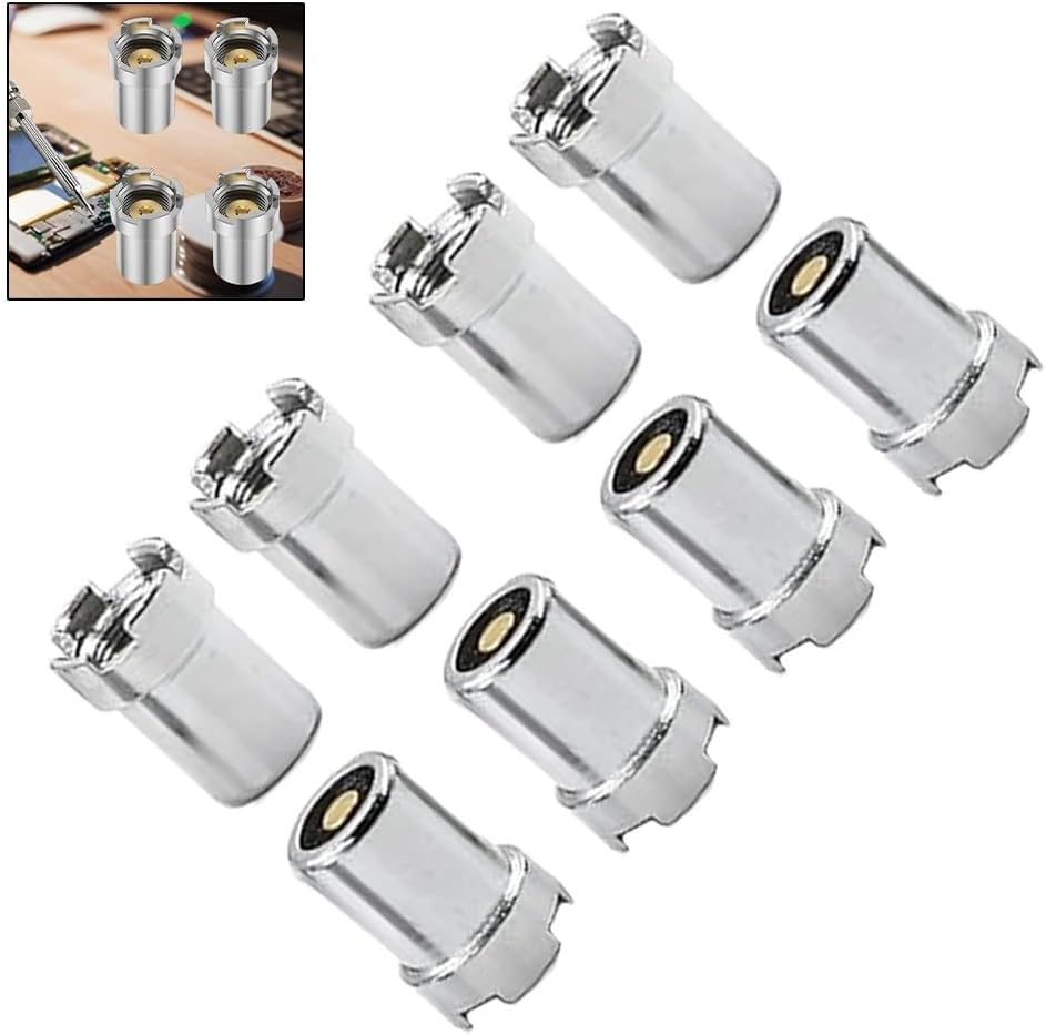 8pcs Magnetic 510 Thread Adapters for Electronic Repair and Maintenance Solutions