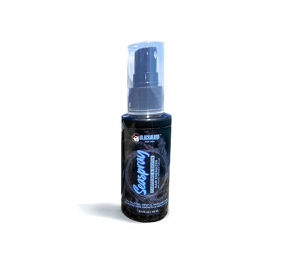 Blackbeard Seaspray Hair Energizer - Men's Hair Serum Spray with Biotin and Caffeine, Volumizer for Thicker, Fuller Hair, Hair Thinning Treatment, 2.1 Fl Oz. (60 ml)