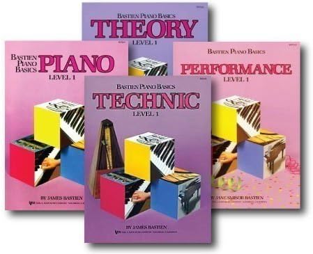 Bastien Piano Basics, Level 1 Learning Library Set - Piano, Theory, Performance, and Technic Books