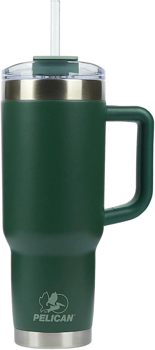 Pelican Porter XP40M01407 40 oz. Double Wall Stainless Steel Travel Tumbler, 7736C