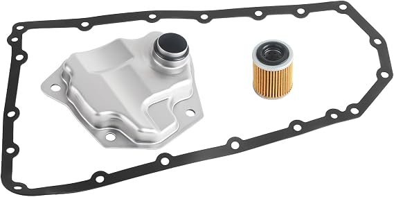 RE0F10A RE0F10B JF011E Transmission Filter Oil Pan Gasket Kit 31728-1XF02 | Fits for Nissan Altima Rogue Sentra NV200 Dodge Caliber Jeep Mitsubishi Replaces# 31728-1XF03 5191890AA