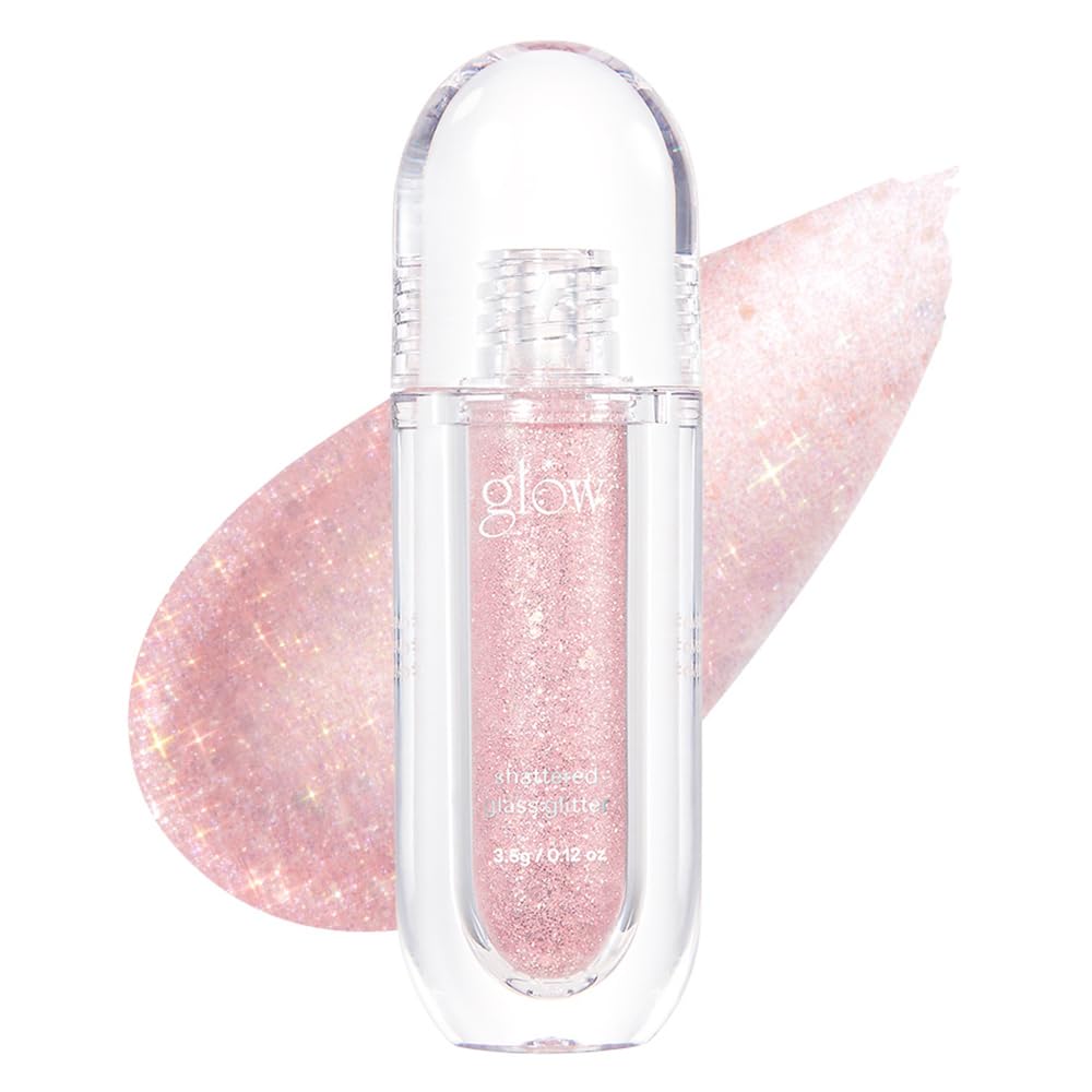 glow shattered glass glitter #division | metallic shimmer | long-lasting | multidimensional sparkle | smooth liquid formula | precision applicator | 0.1 oz