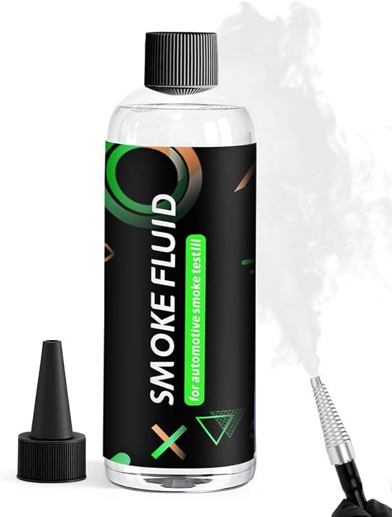 Solary Diagnostic Smoke Machine Fluid - 8oz Smog Liquid for EVAP Systems | Automotive Smoke Test Fluid for Vacuum Intake Exhaust Turbo System and Fuel Leak Detection