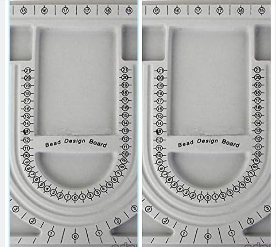 AD Beads 2 PCS of Plastic Flocked Beading Board Design Tray 33x24cm