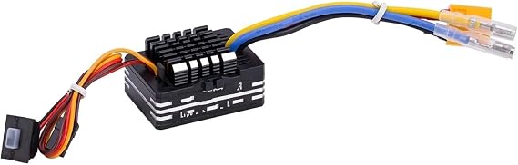 RC Car Upgrade Parts for Axial Scx10 Trx4 for Capra for MST for Lcg 1/10 RC for Crawler Waterproof 80A Brushed ESC Electronic Speed Controller 6.5V/5A BEC(Black)