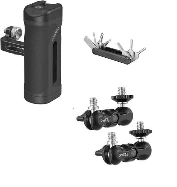 SmallRig Mini Side Handle Kit, with Universal Magic Arm and Folding Tool Set with Screwdrivers and Hex Key Wrenches