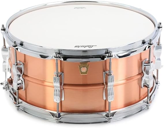 Ludwig LC654BM Acrolite 6.5X14 Acro Copper Snare 10 Lug Snare Drum