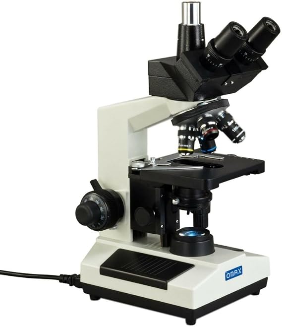 OMAX 40X-2500X Trinocular Biological Compound Microscope with Replaceable LED Light