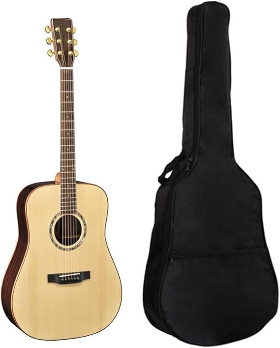 41 Inch Acoustic Guitar Bag with Adjustable Shoulder Strap | Gig Bag with Back Hanging Loop for Electric, Bass & Classical Guitars