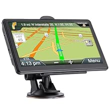 GPS Navigator for Car, Latest 2026 Map 7 inch Touch Screen Car GPS 256-16GB, Voice Turn Direction Guidance, Support Speed and Red Light Warning, North America Lifetime map Free UpdateDark